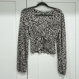 ZARA Cheetah Print Top